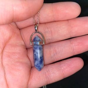 Crystal Necklace- Sodalite